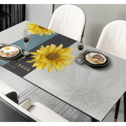 Скатертина для кухні та їдальні на замовлення з соняшниками "Sunflower", 60*90 см